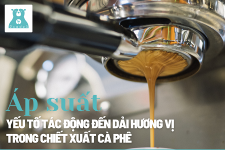 Áp suất - yếu tố tác động đến dải hương vị trong chiết xuất cà phê