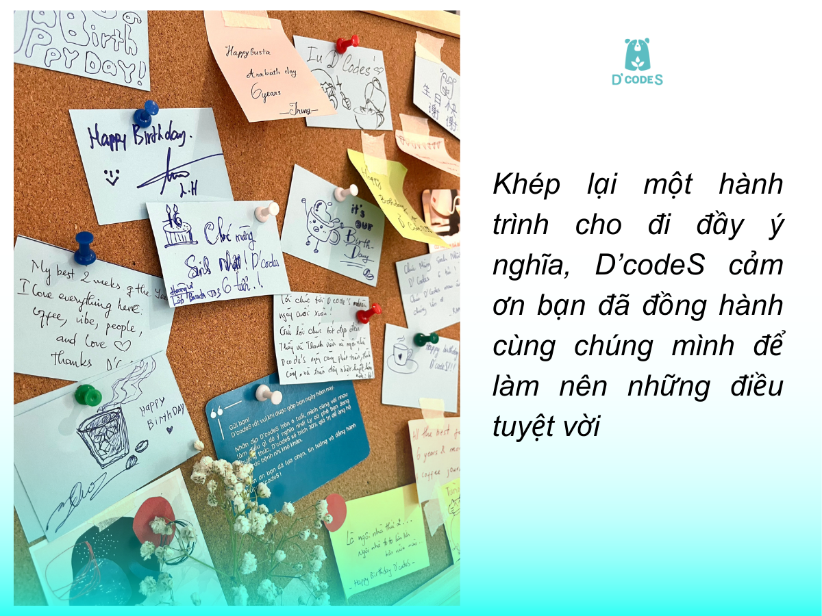 KHÉP LẠI THÁNG 3 CỦA D’CODES - CẢM ƠN BẠN ĐÃ ĐỒNG HÀNH CÙNG CHÚNG MÌNH ĐỂ LÀM NÊN ĐIỀU TUYỆT VỜI